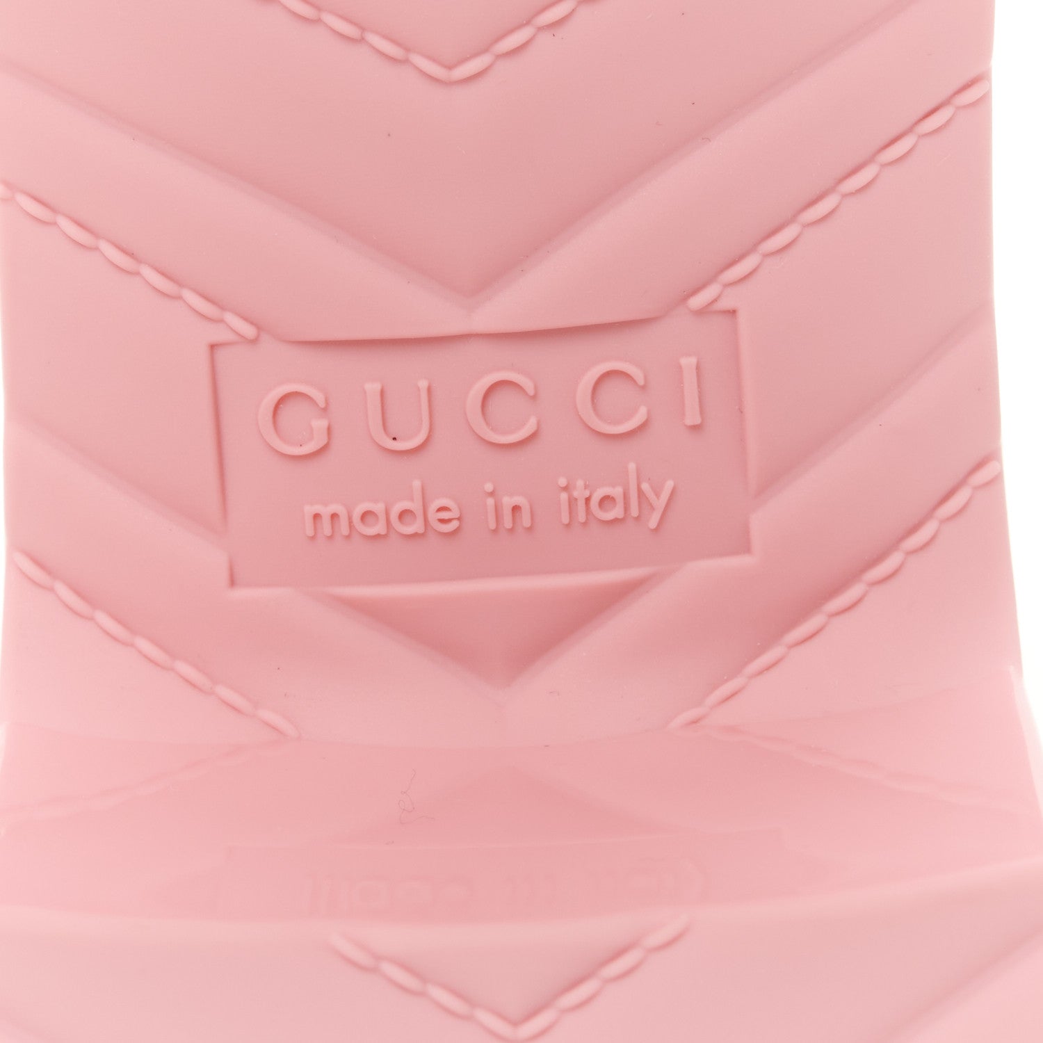 Gucci Rubber Gucci Logo Womens Platform 20/60mm Slide Sandals 36 Wild Rose 8 of 10