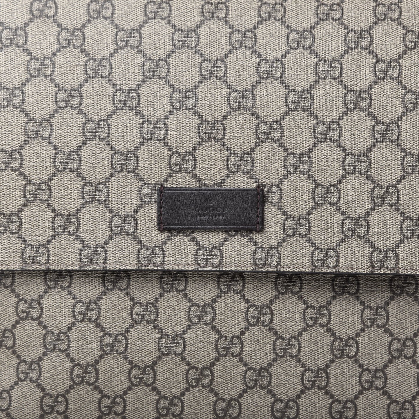 GG Plus Monogram Messenger Diaper Bag Dark Brown