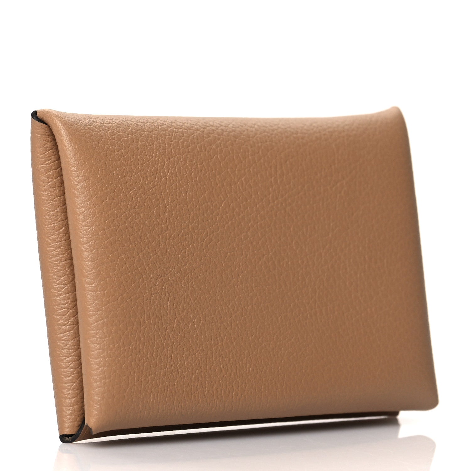 Hermes Evercolor Calvi Card Case Chai 3 of 9