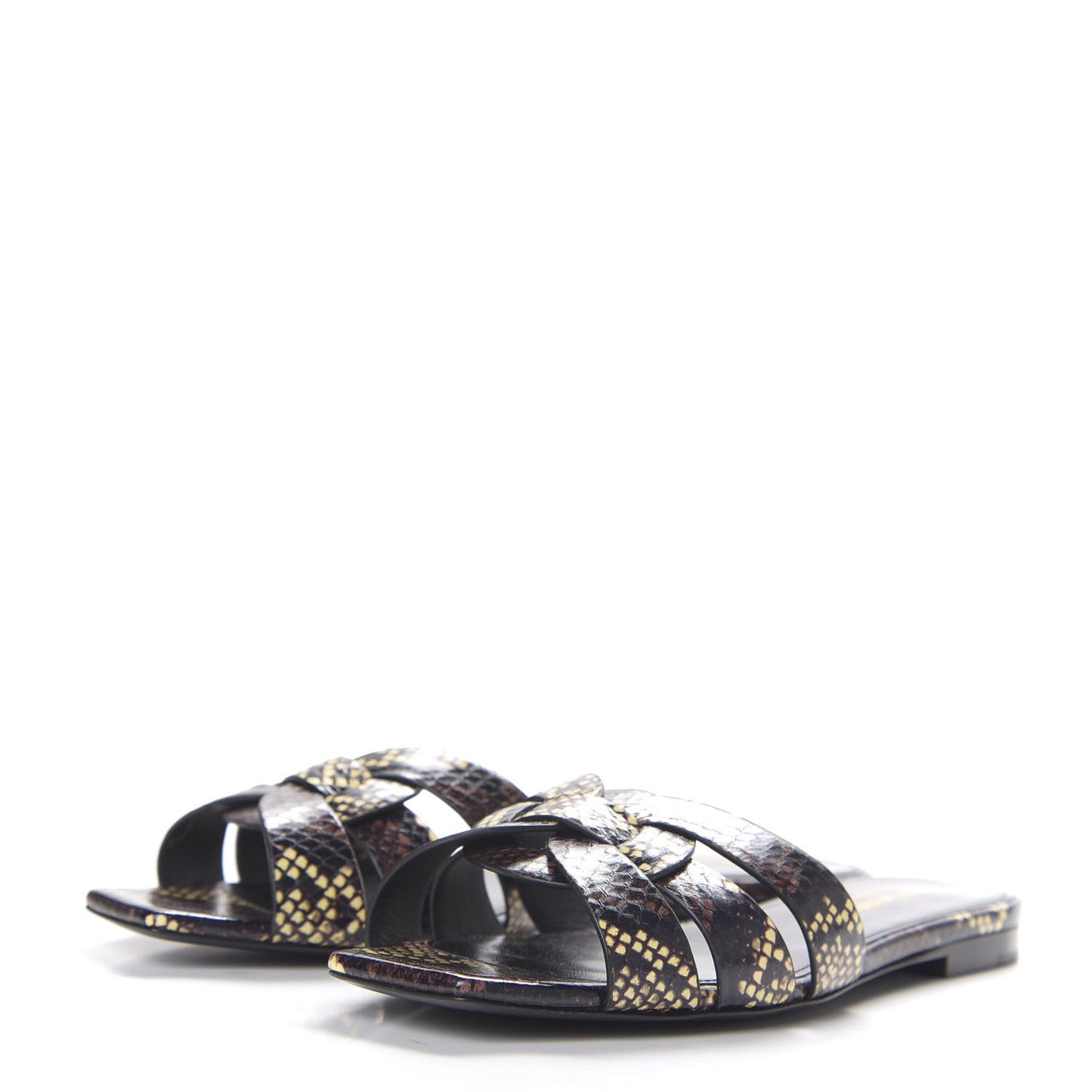 Snakeskin Tribute 05 Slide Sandals 37.5 Oro