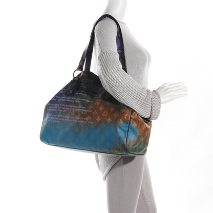 Louis Vuitton Monogram Karung Heartbreak Jokes Tote Violet 2 of 7