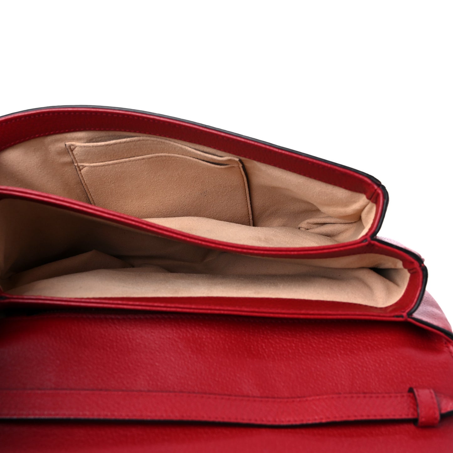 GG Supreme Monogram Medium Queen Margaret Shoulder Bag Red