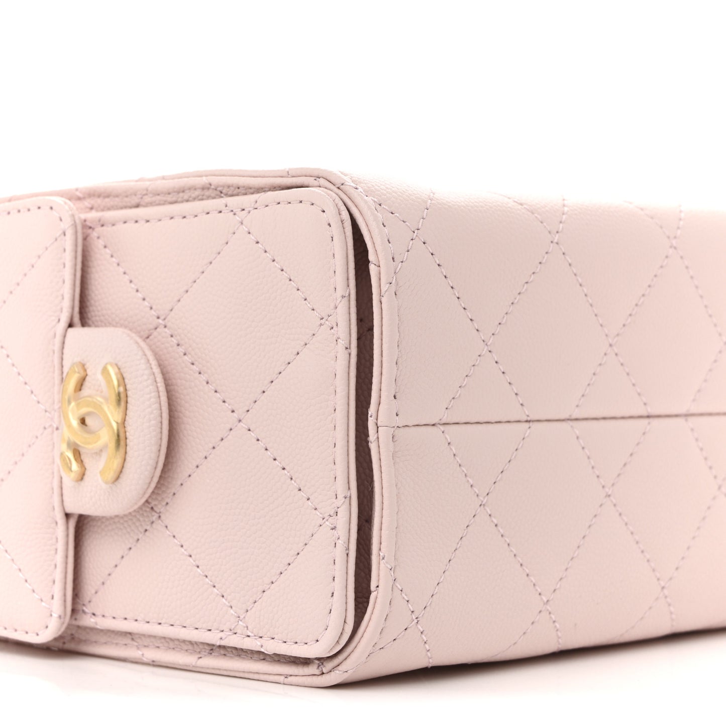 Caviar Quilted Mini Chanel 25 Handbag Light Pink