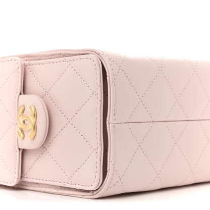 Chanel Caviar Quilted Mini Chanel 25 Handbag Light Pink 9 of 11