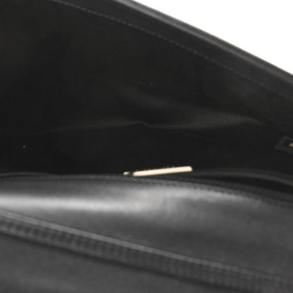 Chanel Lambskin Enamel CC Flap Clutch With Chain Black 5 of 13