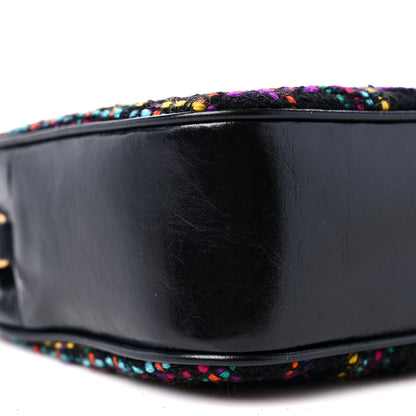 Saint Laurent Tweed Calfskin Monogram Lou Camera Bag Black 8 of 10