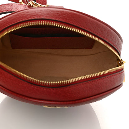 Gucci GG Supreme Monogram Web Flora Mini Ophidia Round Backpack Red 5 of 8