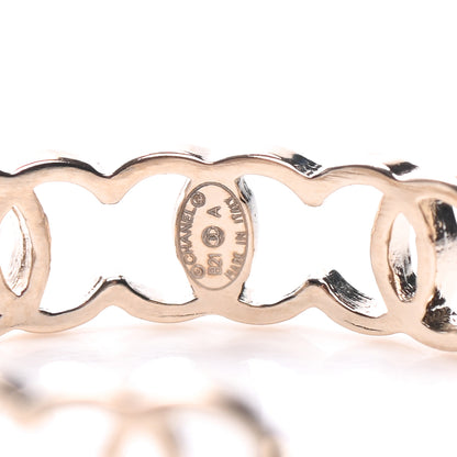 Chanel Metal CC Hoop Earrings Gold 4 of 5