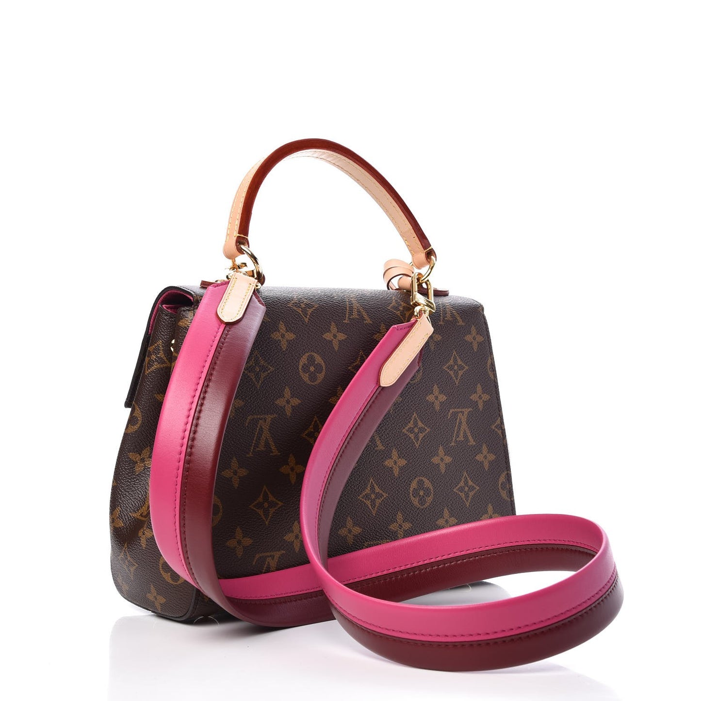 Monogram Cluny BB Bordeaux Fuchsia