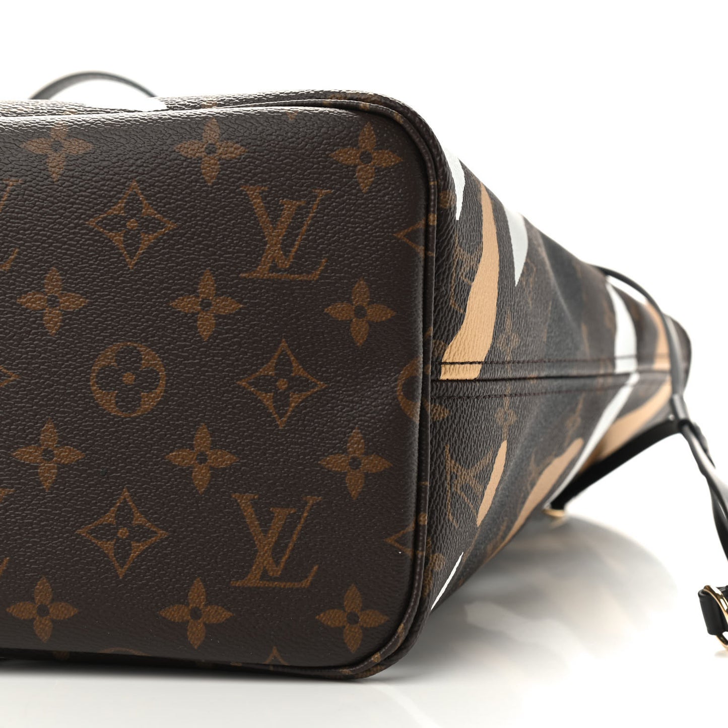 X LOL Monogram Neverfull MM Gold Silver