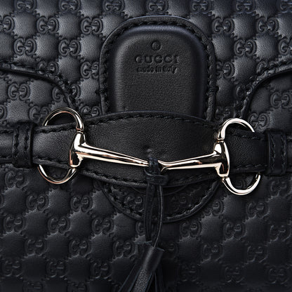 Gucci Microguccissima Mini Emily Shoulder Bag Black 7 of 10