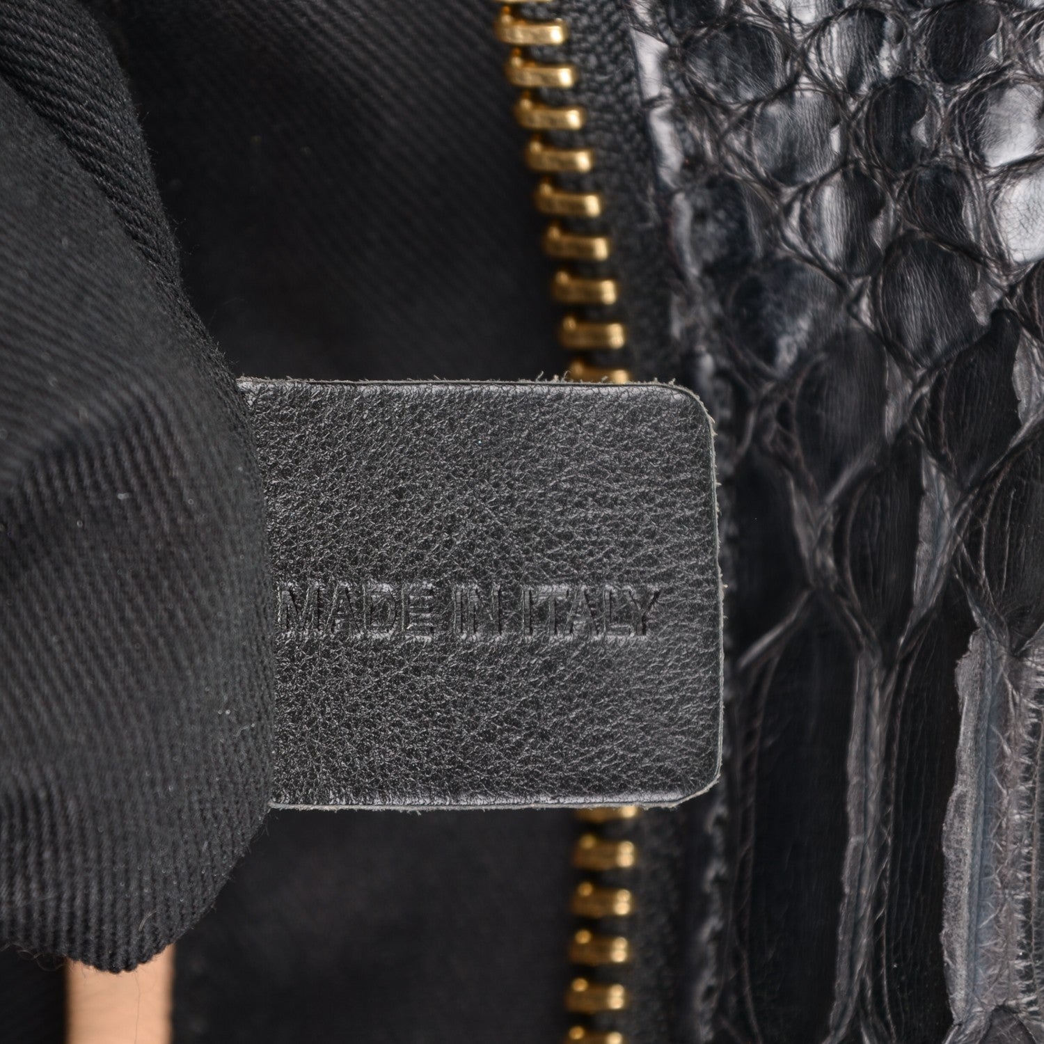Chloe Python Calfskin East West Paraty Black 7 of 8
