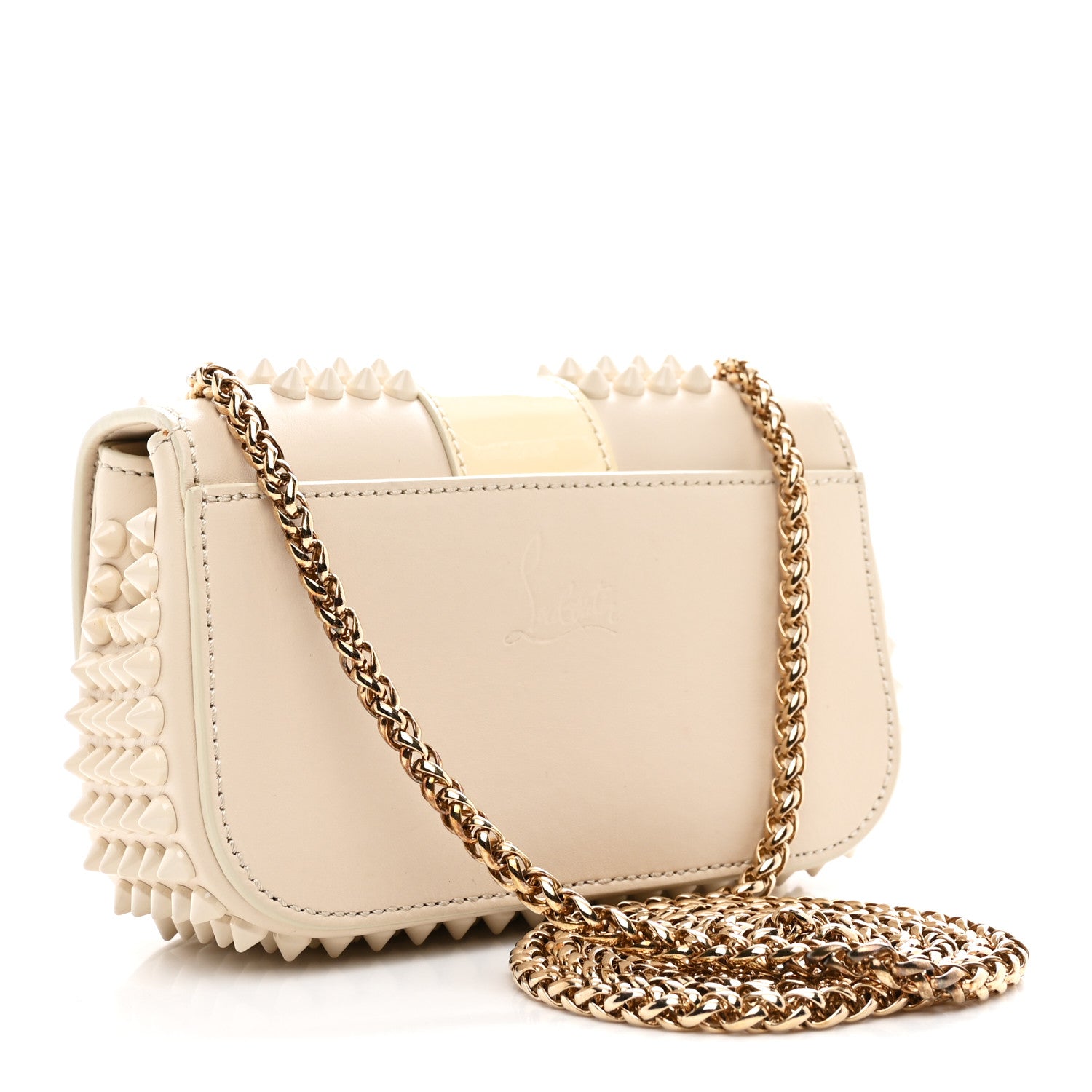 Christian Louboutin Calfskin Spikes Sweety Charity Shoulder Bag