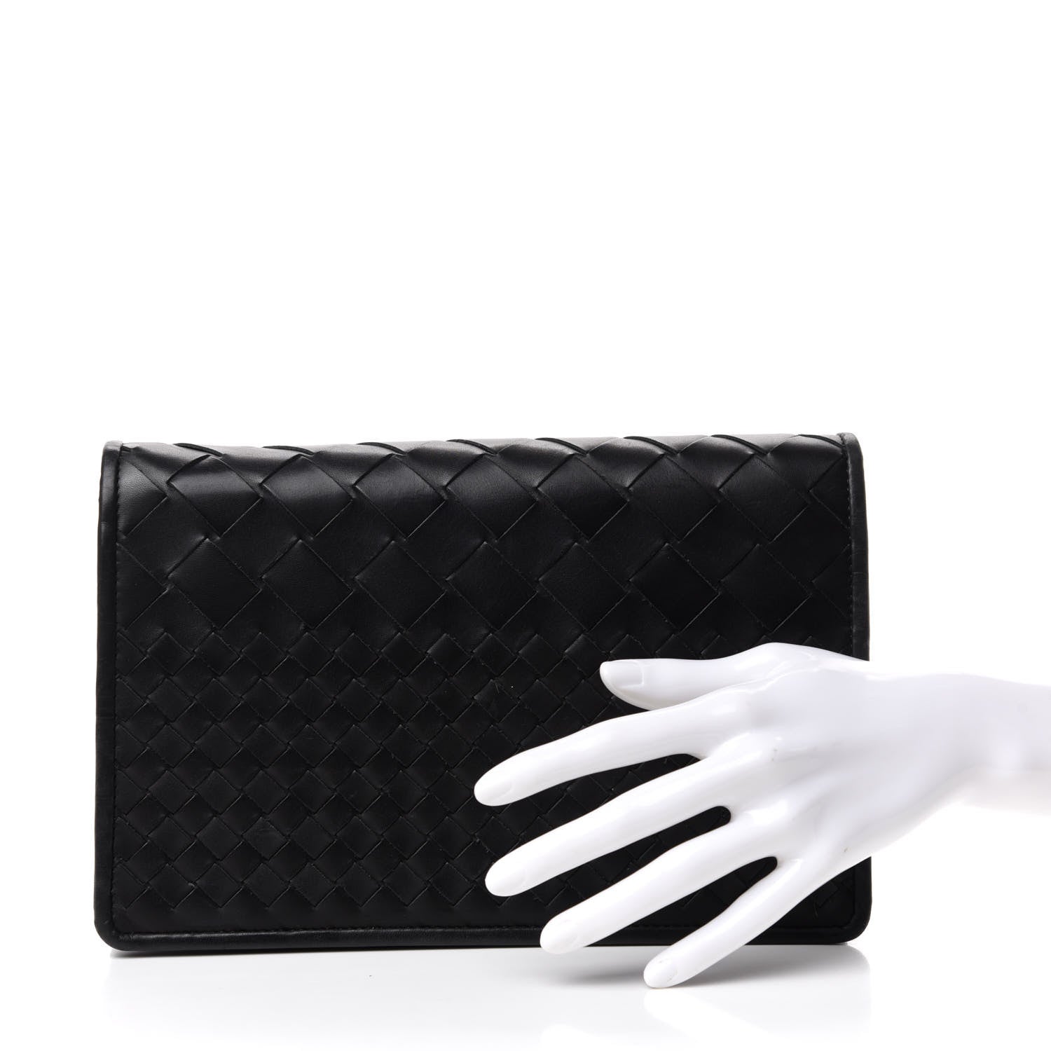 Bottega Veneta Nappa Intrecciato Medium Woven Clutch Clutch Black 2 of 6