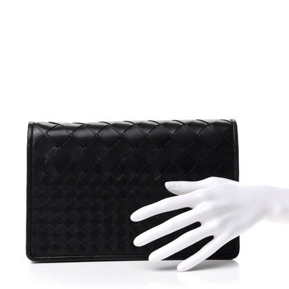 Bottega Veneta Nappa Intrecciato Medium Woven Clutch Clutch Black 2 of 6