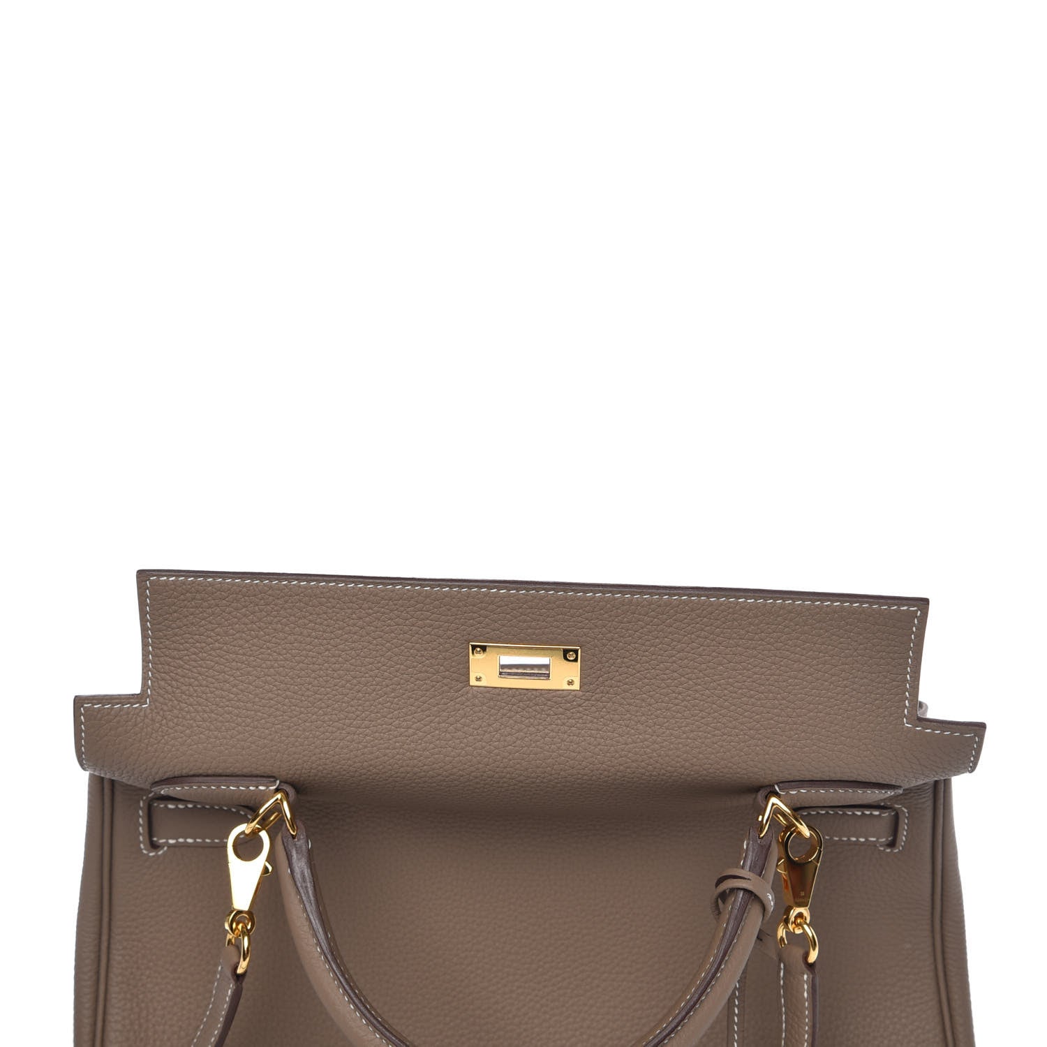 Hermes Togo Kelly Retourne 32 Etoupe 13 of 30
