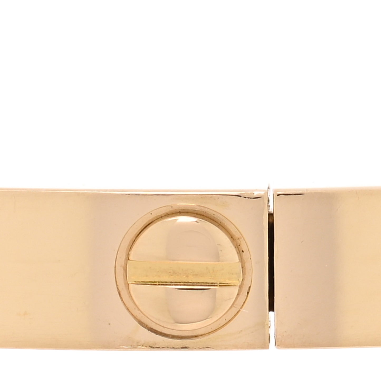 18K Yellow Gold 10 Diamond Small LOVE Bracelet 17
