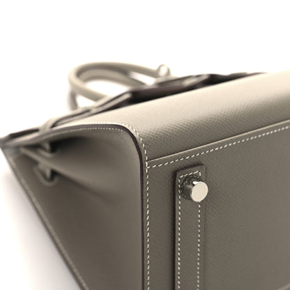 Hermes Epsom Horseshoe Birkin Sellier 25 Gris Asphalte Gris Perle 9 of 13