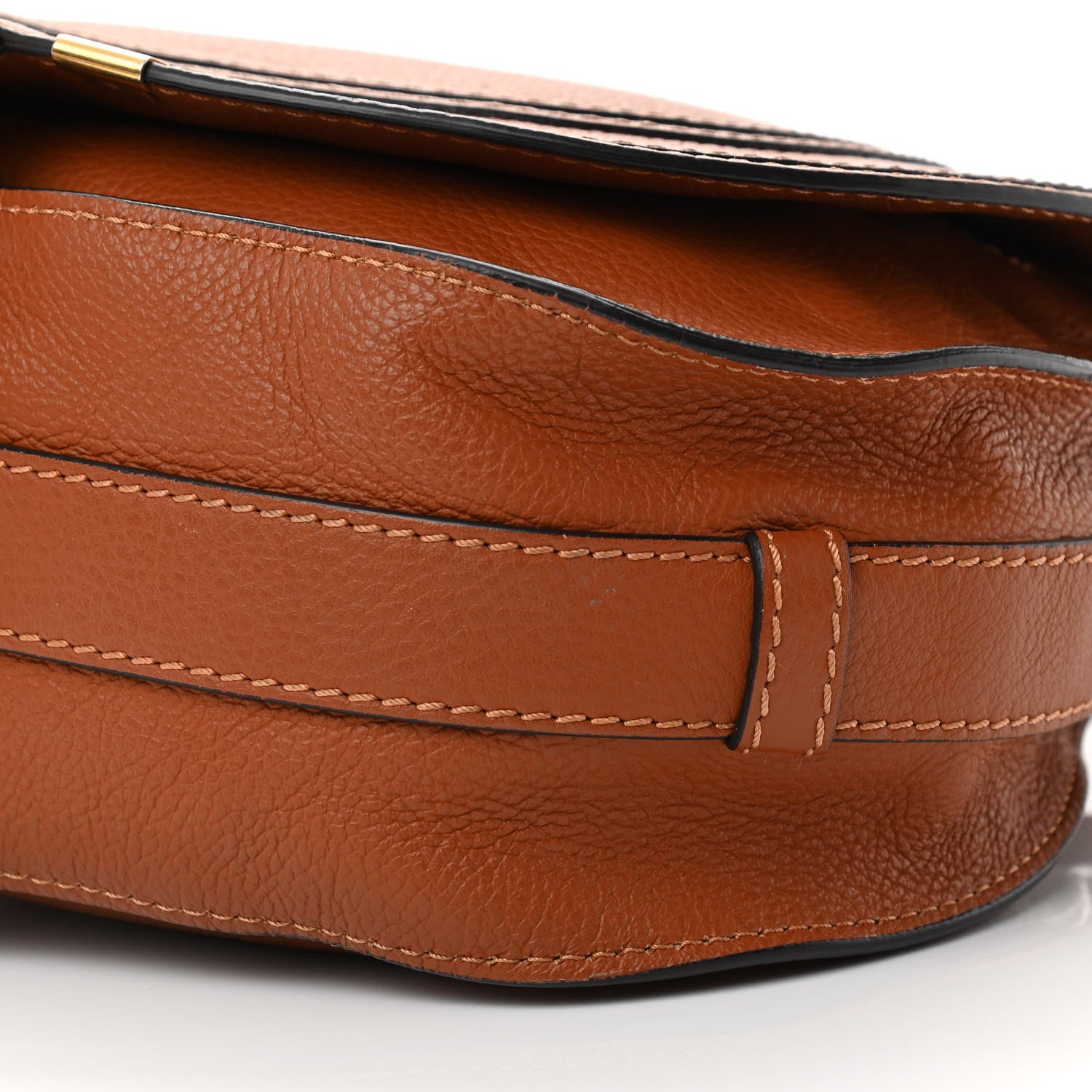 Chloe Calfskin Medium Marcie Round Crossbody Bag Tan 11 of 19