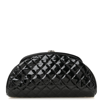 Chanel Patent Quilted Timeless Clutch Black 1 of 9