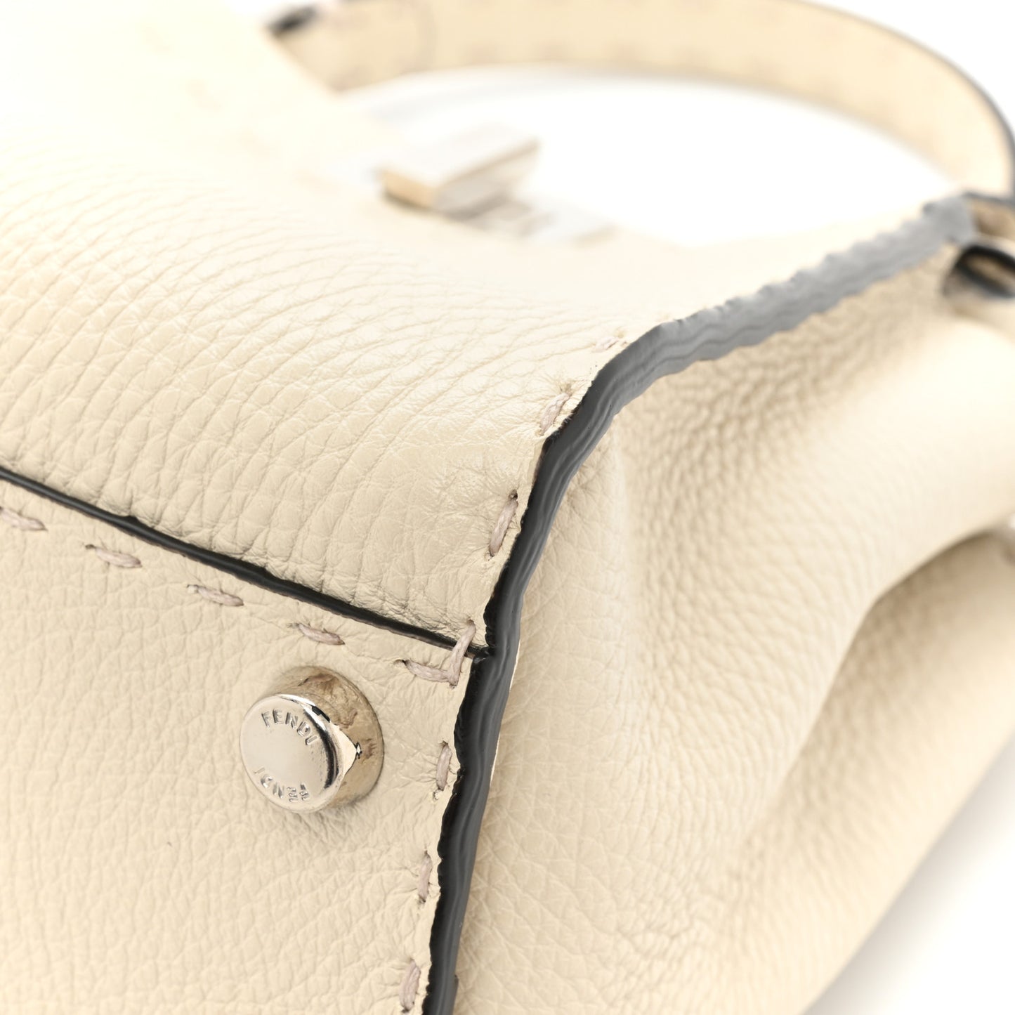 Cuoio Romano Selleria Mini Peekaboo Iconic Satchel Latte