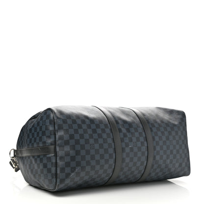 Louis Vuitton Damier Cobalt Keepall Bandouliere 55 4 of 15