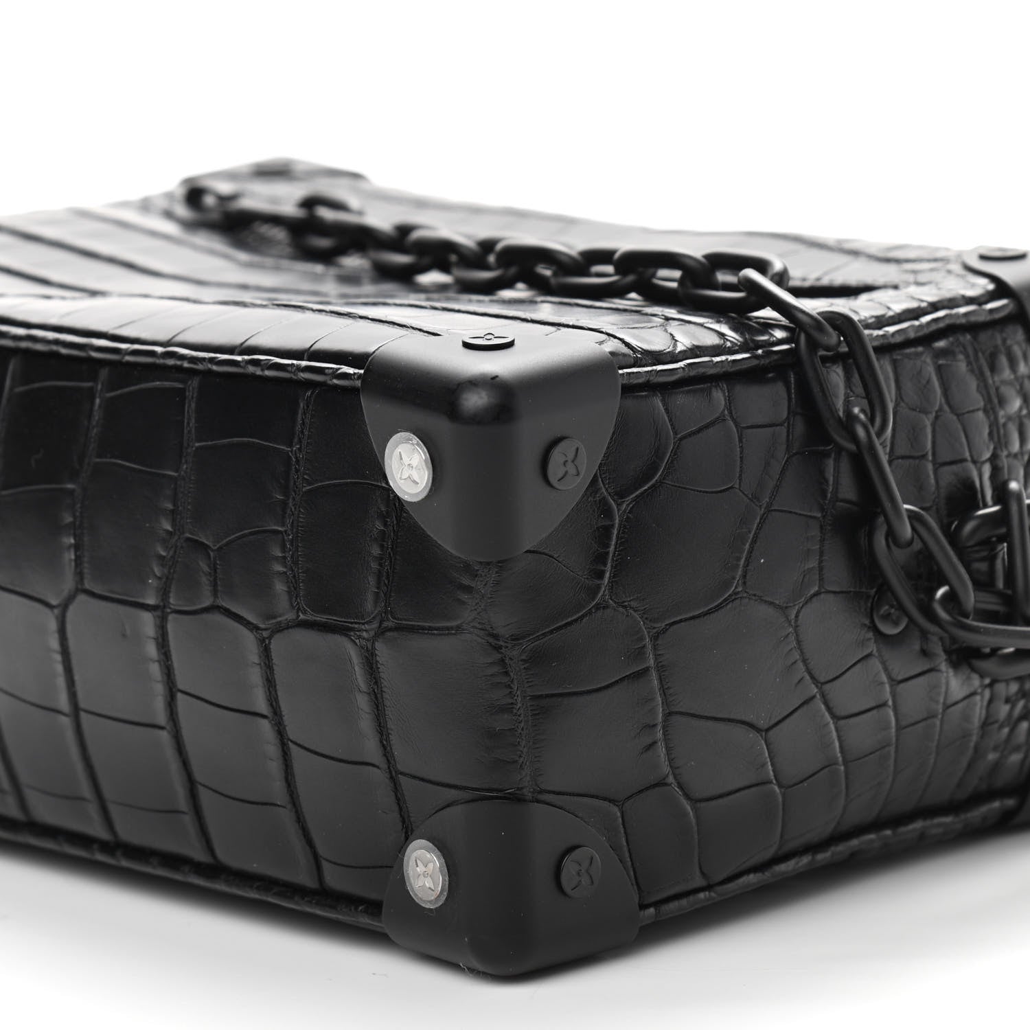 Louis Vuitton Alligator Mini Soft Trunk Black 8 of 9