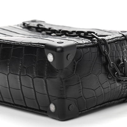 Louis Vuitton Alligator Mini Soft Trunk Black 8 of 9