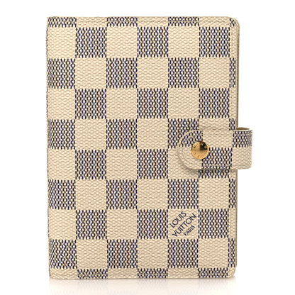Louis Vuitton Damier Azur Small Ring Agenda Cover 1 of 6