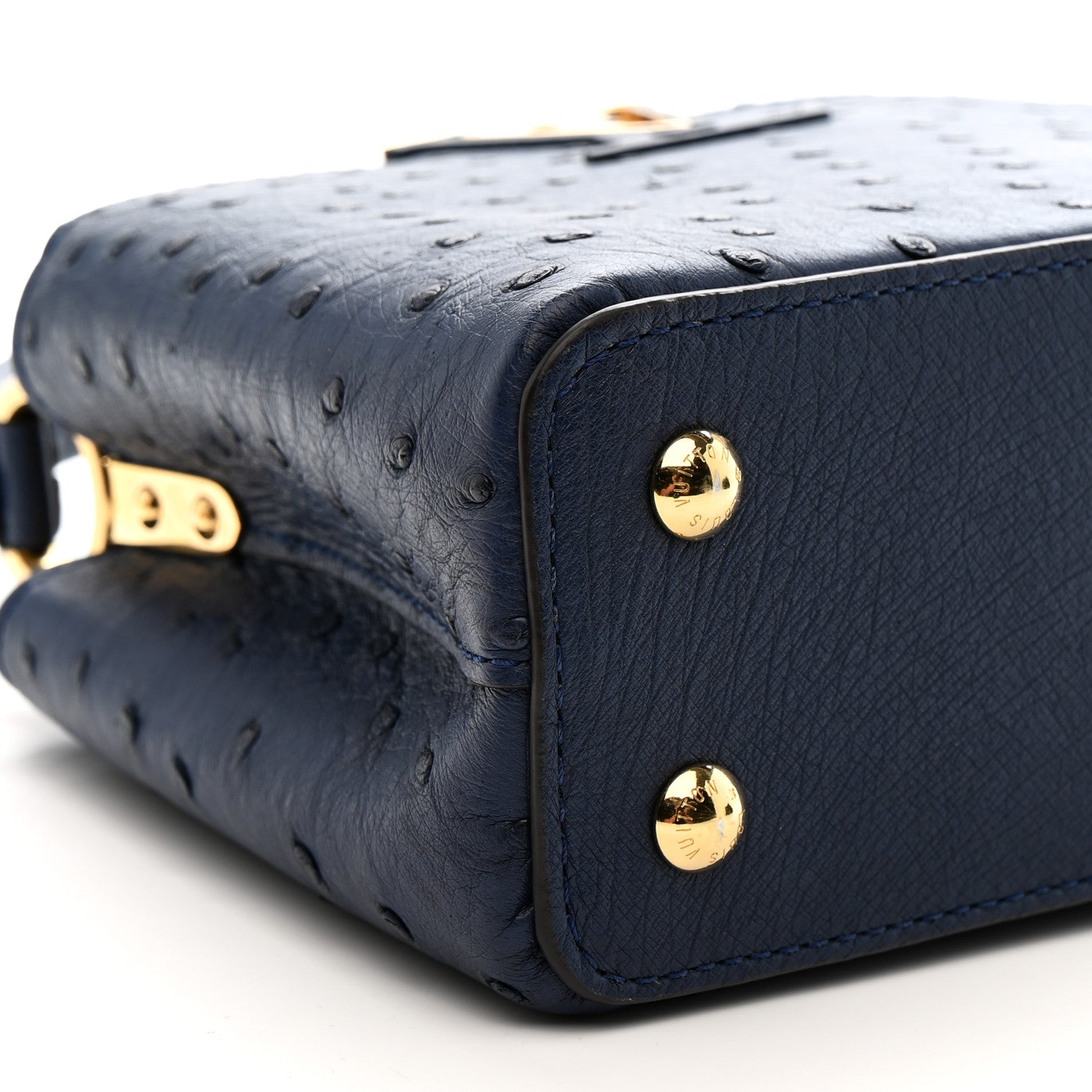 Louis Vuitton Ostrich Capucines Mini Indigo 8 of 9