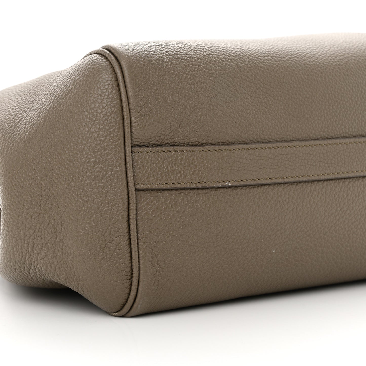 Grained Calfskin Small Folded Cabas Taupe