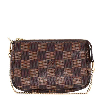 Louis Vuitton Damier Ebene Mini Pochette Accessories 1 of 9