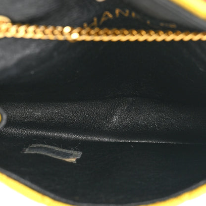 Chanel Jersey Quilted Micro Flap Yellow 5 of 11