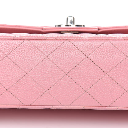 Chanel Caviar Quilted Medium Double Flap Pink 15 of 16