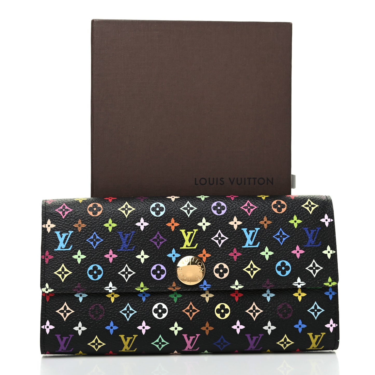 Monogram Multicolor Sarah Wallet Black Grenade