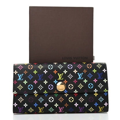 Louis Vuitton Monogram Multicolor Sarah Wallet Black Grenade 8 of 8