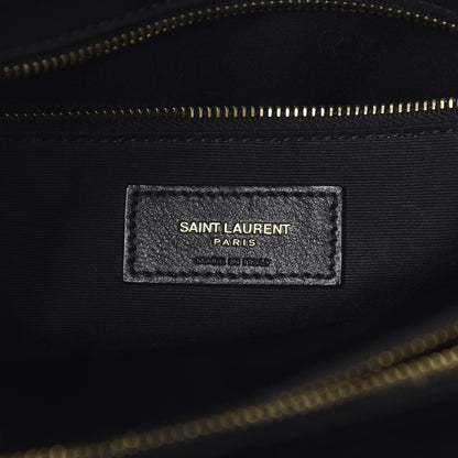 Saint Laurent Calfskin Y Quilted Monogram Medium Loulou Chain Satchel Black 6 of 11