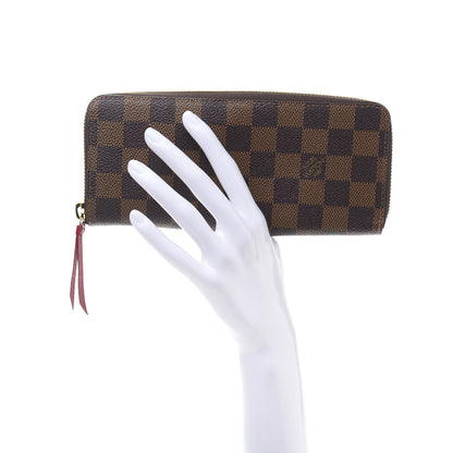 Louis Vuitton Damier Ebene Clemence Wallet Cherry 2 of 9