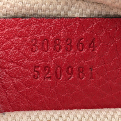 Gucci Pebbled Calfskin Small Soho Disco Bag Tabasco Red 7 of 13