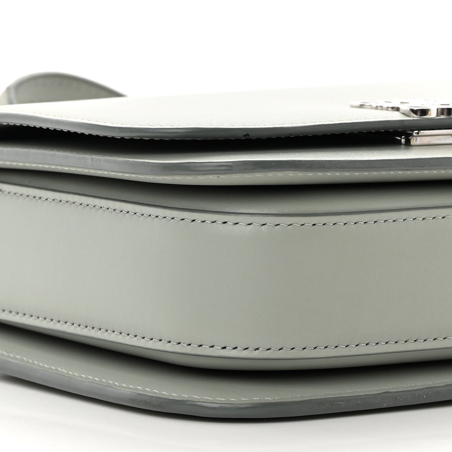 Silk Calfskin Small Goya Bag Gray