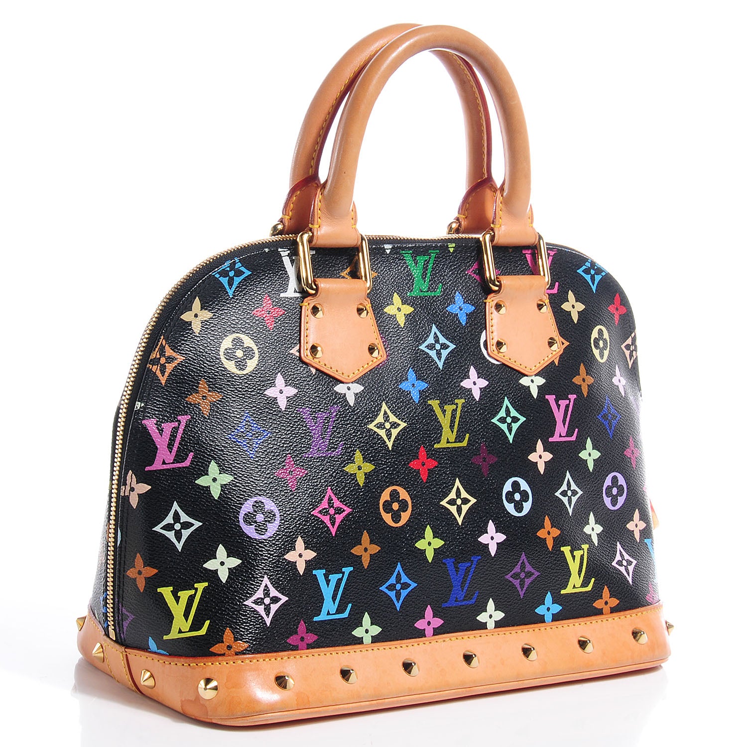 Louis Vuitton Monogram Multicolor Alma Black 3 of 9