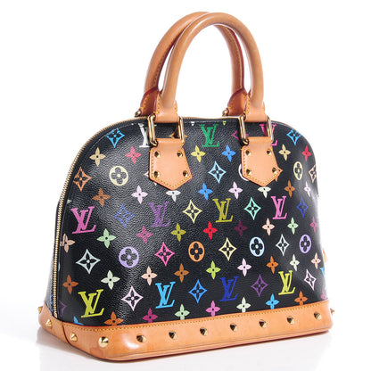 Louis Vuitton Monogram Multicolor Alma Black 3 of 9