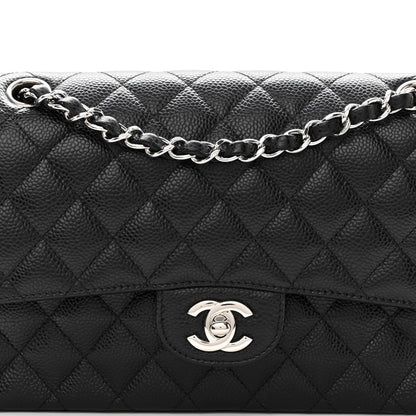 Chanel Caviar Quilted Medium Double Flap Black 8 of 10