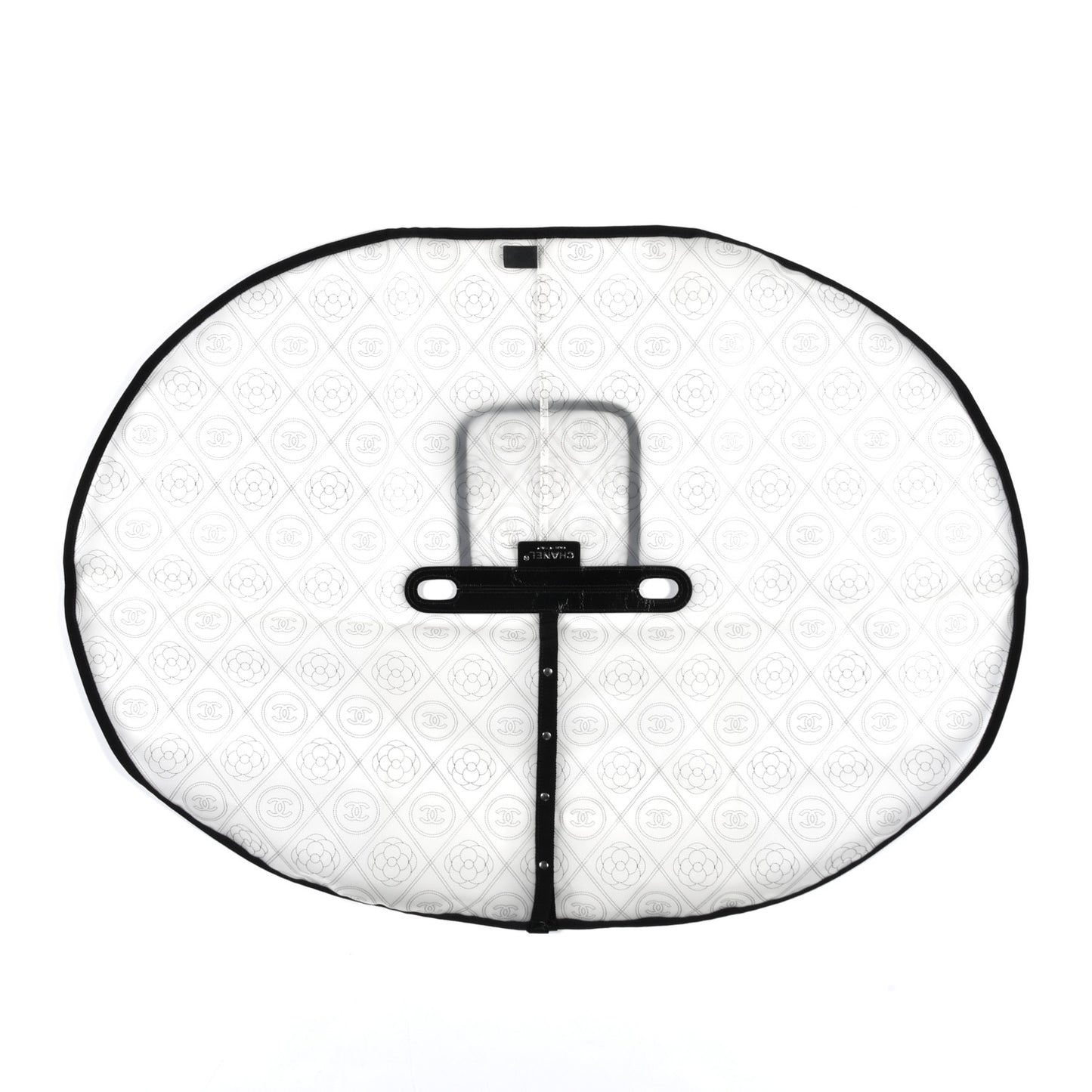 PVC Calfskin Coco Bag Raincoat White Black