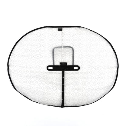 Chanel PVC Calfskin Coco Bag Raincoat White Black 5 of 9