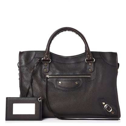 Balenciaga Vibrato Calfskin Classic Gold Hardware City Marron 1 of 8