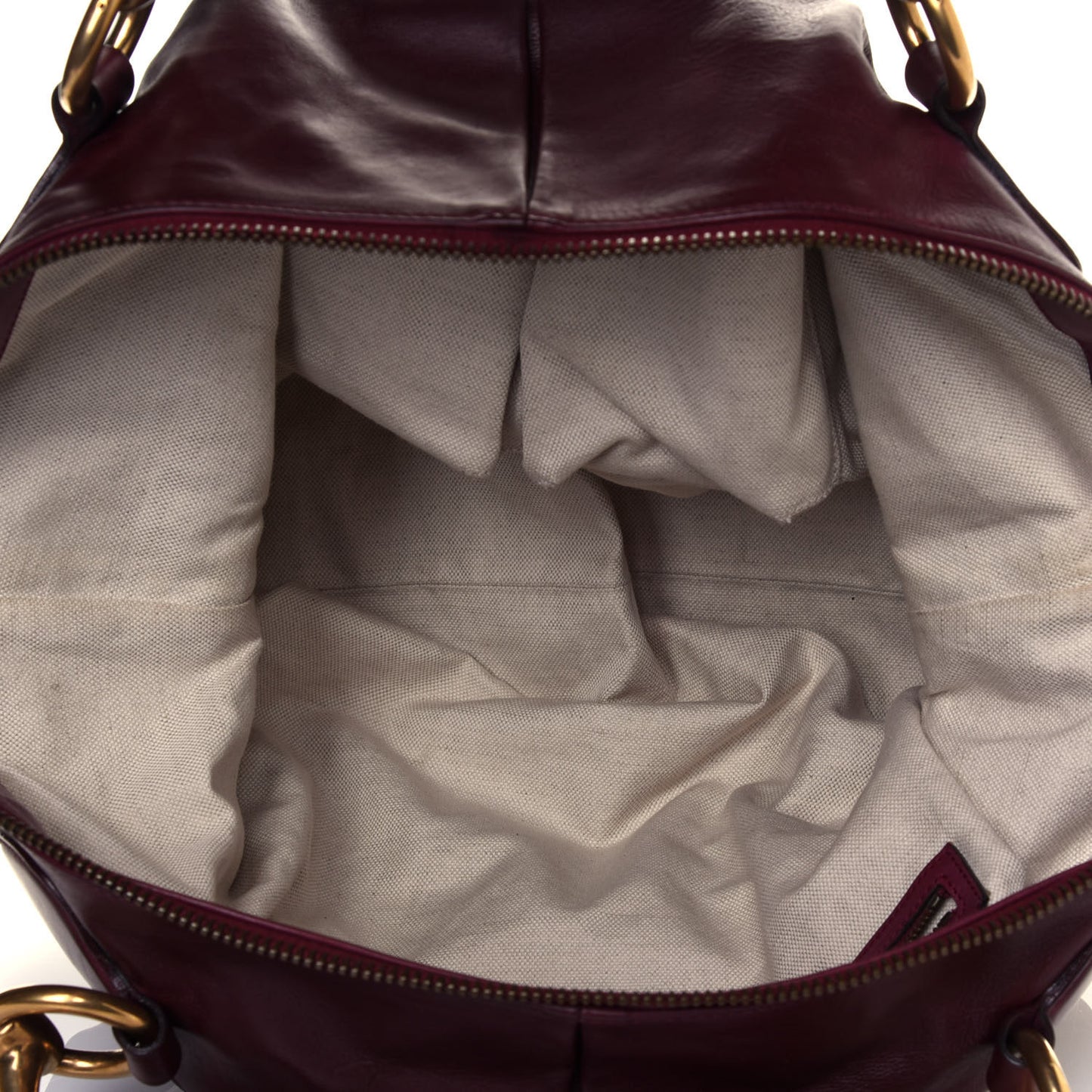 Soft Calfskin Icon Top Handle Bag Burgundy