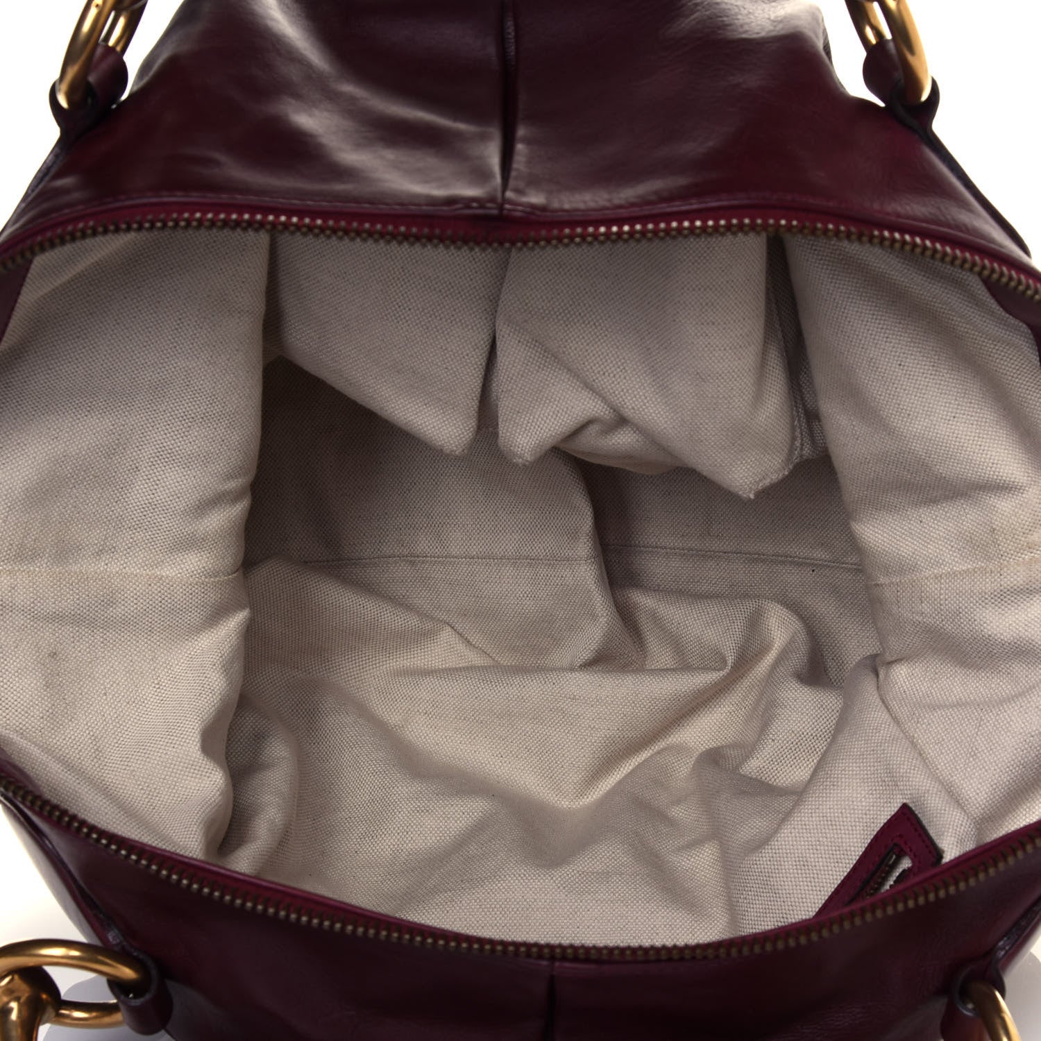 Gucci Soft Calfskin Icon Top Handle Bag Burgundy 6 of 19
