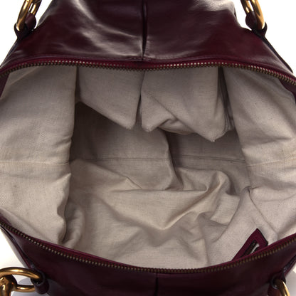 Gucci Soft Calfskin Icon Top Handle Bag Burgundy 6 of 19