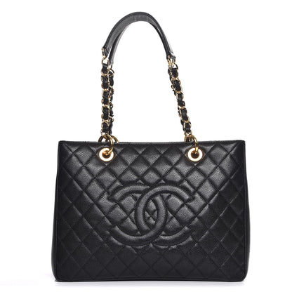 Chanel Caviar Quilted Grand Shopping Tote GST Black 1 of 7